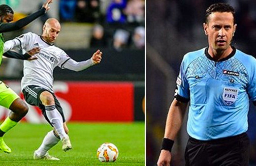 Türkiye'de cezalı, Avrupa'da sahada! 