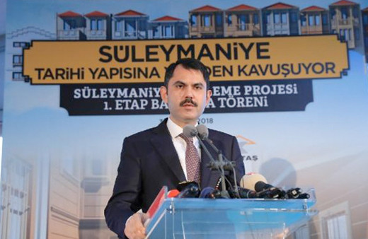 Süleymaniye'nin yenileme projesinin temeli atıldı