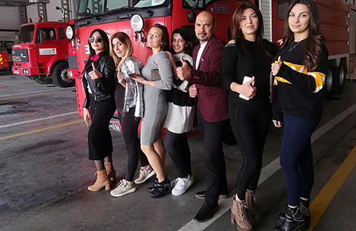 İtfaiyede düzenlenen defile, daire başkanını görevden etti!