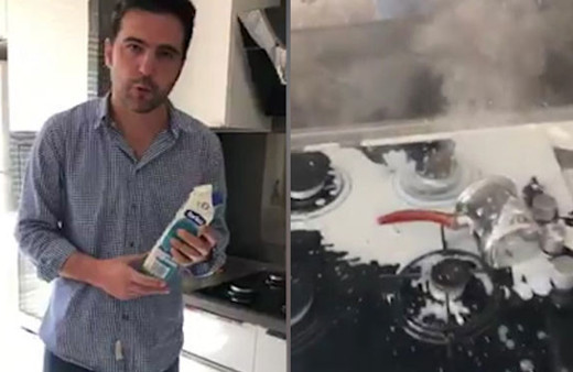 Torku'nun 'patlayan süt'ü sosyal medyada olay oldu! 