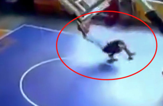 Basketbol salonunda korkunç olay