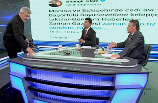 Skandal sözler sarf etmişti: Canlı yayını böyle terk etti!