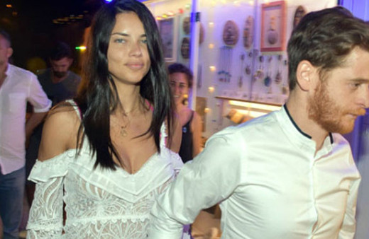  Adriana Lima'nın Metin Hara'yla öpüştüğü anlar olay oldu!