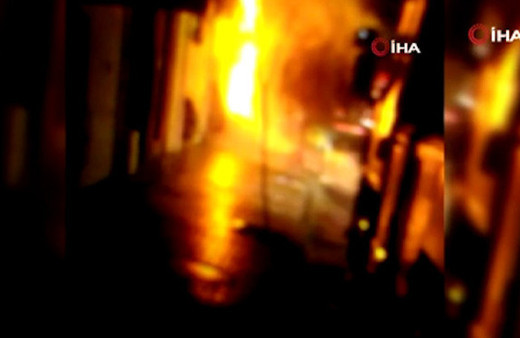 Doğalgaz kaçağı yangına neden oldu