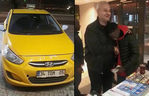 Ticari taksi şoföründen örnek davranış