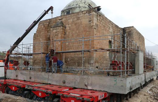 Eyyubi Camisi'nin 2 bin 650 tonluk son bölümü taşınıyor
