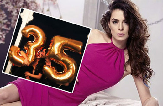 Kadın'ın yıldızı Özge Özpirinçci aşka geldi! Romantik kutlama