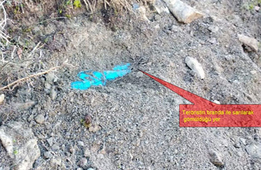 Çatışmadan yaralı olarak kaçan teröristin leşini böyle saklamışlar