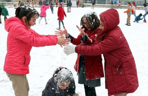 Sivas'ta kar yağışı nedeniyle okullar tatil edildi