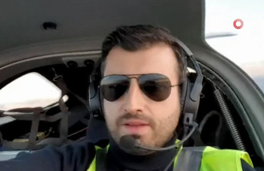 Selçuk Bayraktar hava aracı ile ilk seferini yaptı