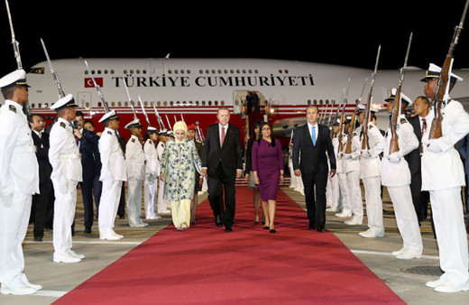 Cumhurbaşkanı Erdoğan Venezuela'ya geldi