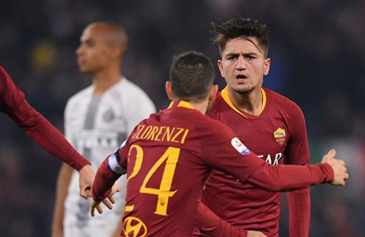 Roma ile Inter berabere kaldı Cengiz Ünder'den müthiş füze