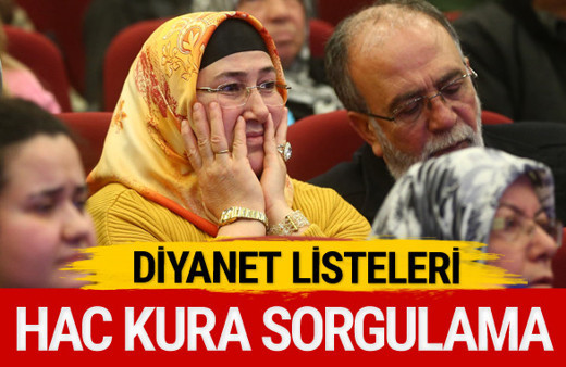 2018 Hac kuraları asıl-yedek liste-Hac kurası sorgulama TC nolu