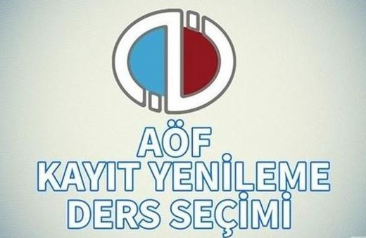 AÖF Açıköğretim giriş otomasyon-ders ekle sil