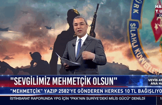 Veyis Ateş Mehmetçik haberini sunarken göz yaşlarını tutamadı