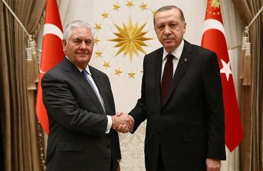 Cumhurbaşkanı Erdoğan, Tillerson'u kabul etti