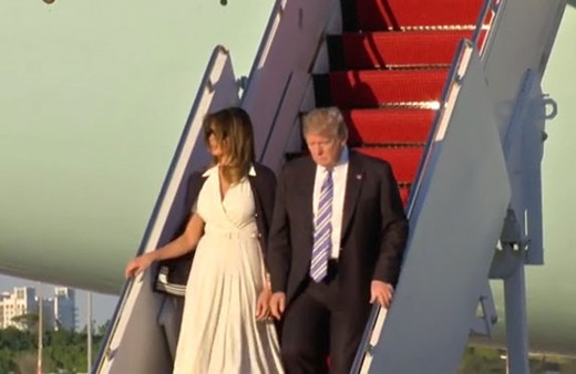 First Lady'nin hareketi Trump'ı şoke etti
