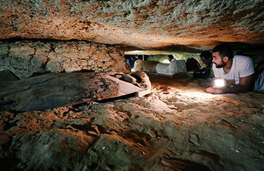 Mısır'da 3 bin yıllık 8 firavun mezarı bulundu