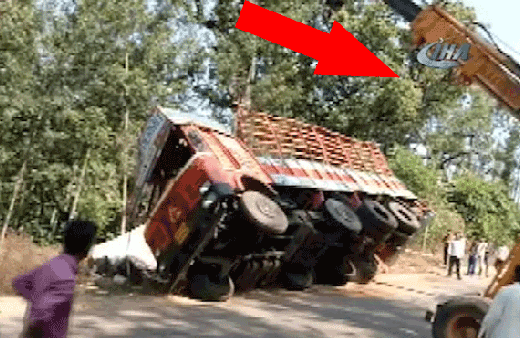 Yok böyle kaza! Tam kamyonu kurtardım derken...