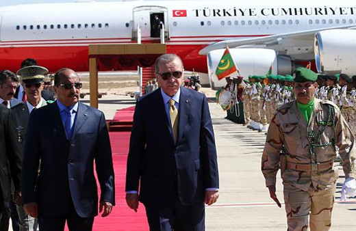 Moritanyalılar Cumhurbaşkanı Erdoğan’ı coşkuyla karşıladı