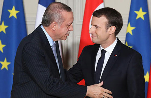 Cumhurbaşkanı Erdoğan Macron ile görüştü
