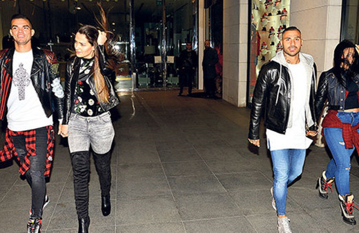 Quaresma ve Pepe eşlerini solladı!