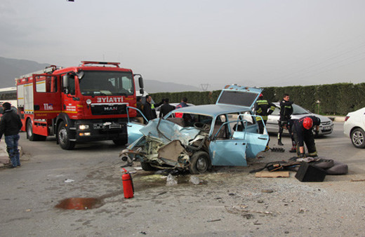 Manisa'da feci kaza !