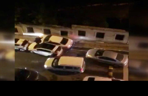 Polis hırsız kovalamacasını camdan anlatan teyze