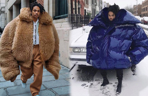 Paris Moda Haftası'nda bir garip dev palto trendi alay konusu oldu