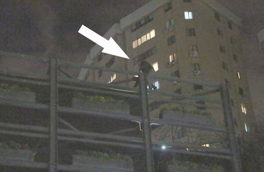 Şişli'de Kadir İnanır için inşaatın çatısına çıktı