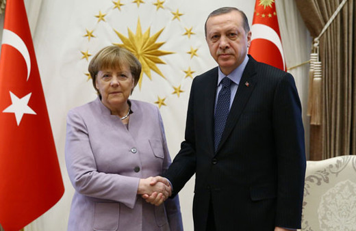 Cumhurbaşkanı Erdoğan, Merkel ile görüştü