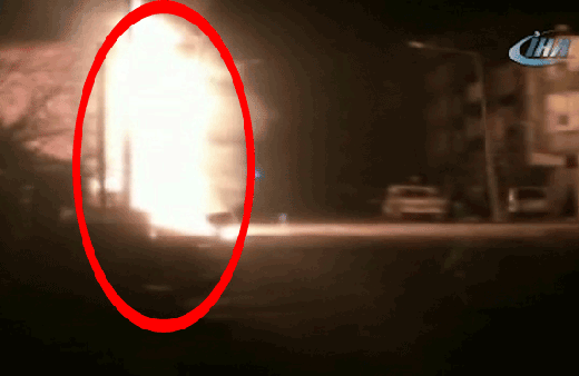 Alev alan trafo bir anda bomba gibi patladı