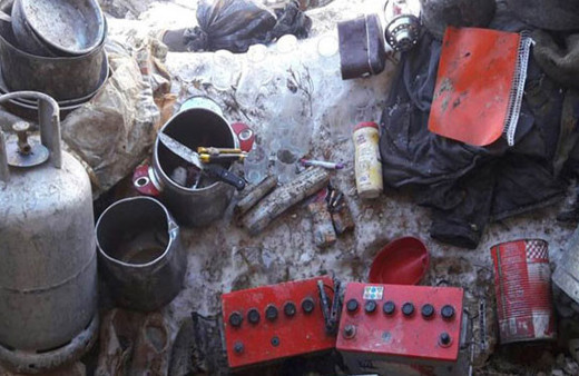 Tunceli'de terör örgütüne ait patlayıcı ve yaşam malzemesi bulundu