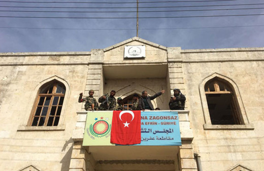 TSK duyurdu! Afrin'e Türk bayrağı dikildi Afrin'de son durum