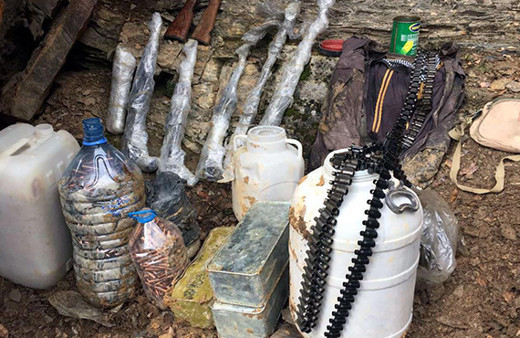 Tunceli'de PKK cephaneliği ele geçirildi!