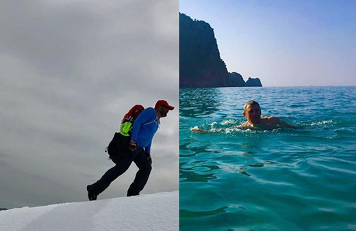 Aynı gün hem kar, hem de deniz keyfi