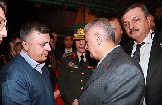 Yıldırım ve Akar'dan şehit ailesine taziye ziyareti