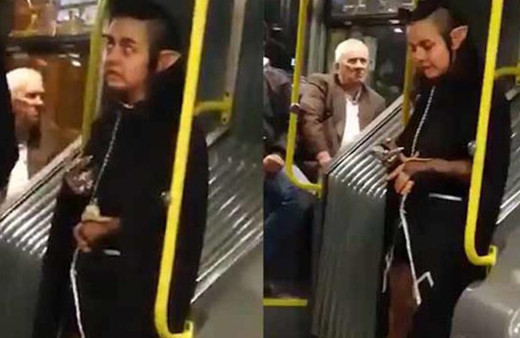  Metrobüste herkesi şoke eden yolcu!