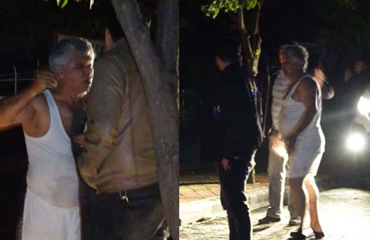 Korkutan yangın! Don atlet sokağa fırladılar...