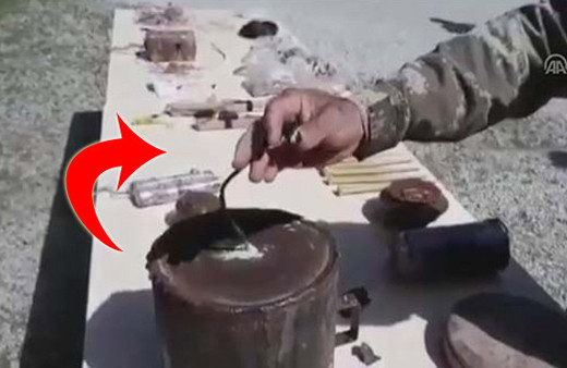 Afrin'de ahırda bulundu! Mehmetçik'in şaşıp kaldığı an