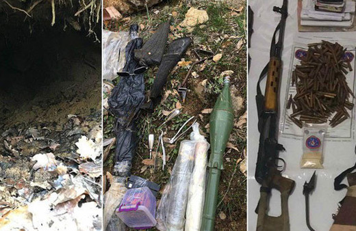Tunceli'de teröristlerin sığınaklarına operasyon