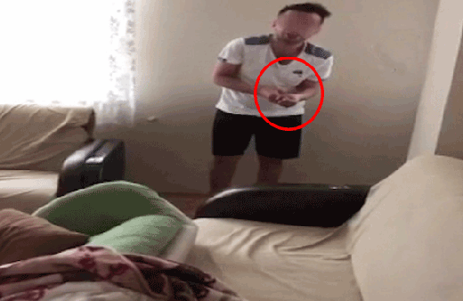 Dehşete düşüren görüntüler! İntiharı jandarma komutanı engelledi