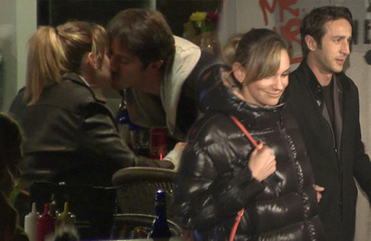 Öpüşürken yakalanmışlardı! Bu kez ses yok