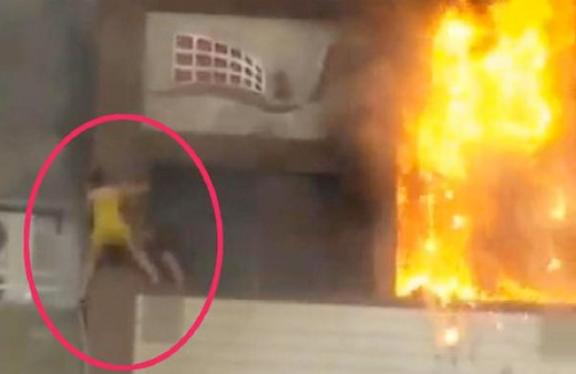 İzmir'den inanılmaz görüntüler! Kadın 5. kattan düşerken...