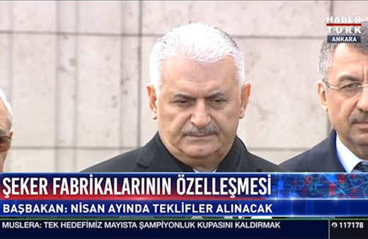 Başbakan'dan şeker fabrikası ve nişasta açıklaması