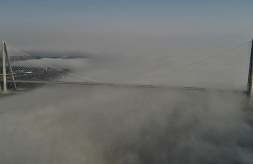 Yavuz Sultan Selim Köprüsü'nü hiç böyle görmemiştik