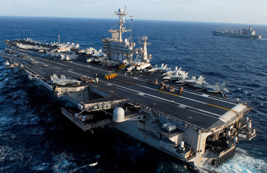 ABD uçak gemisine bakın! Amerika Suriye savaşı için bunu yolladı