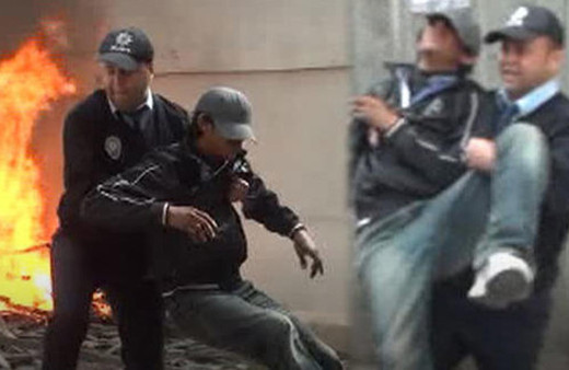 Taksim'de hareketli dakikalar! Kahraman polis böyle kurtardı