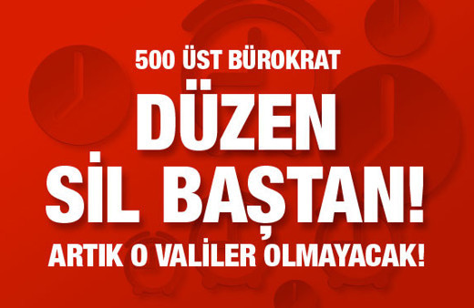 O valilik tarih oluyor! Atanamayan vali devletten çıkarılacak....