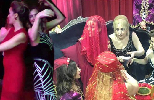 Simge Fıstıkoğlu kına yakıp göbek attı! İşte o kareler